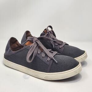 Olukai Womens Pehuea Li Gray Mesh Sneakers Women Size 9 Slip On Shoes Casual